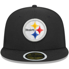 Pittsburgh Steelers New Era Youth Main 59FIFTY Fitted Hat Black - NFL