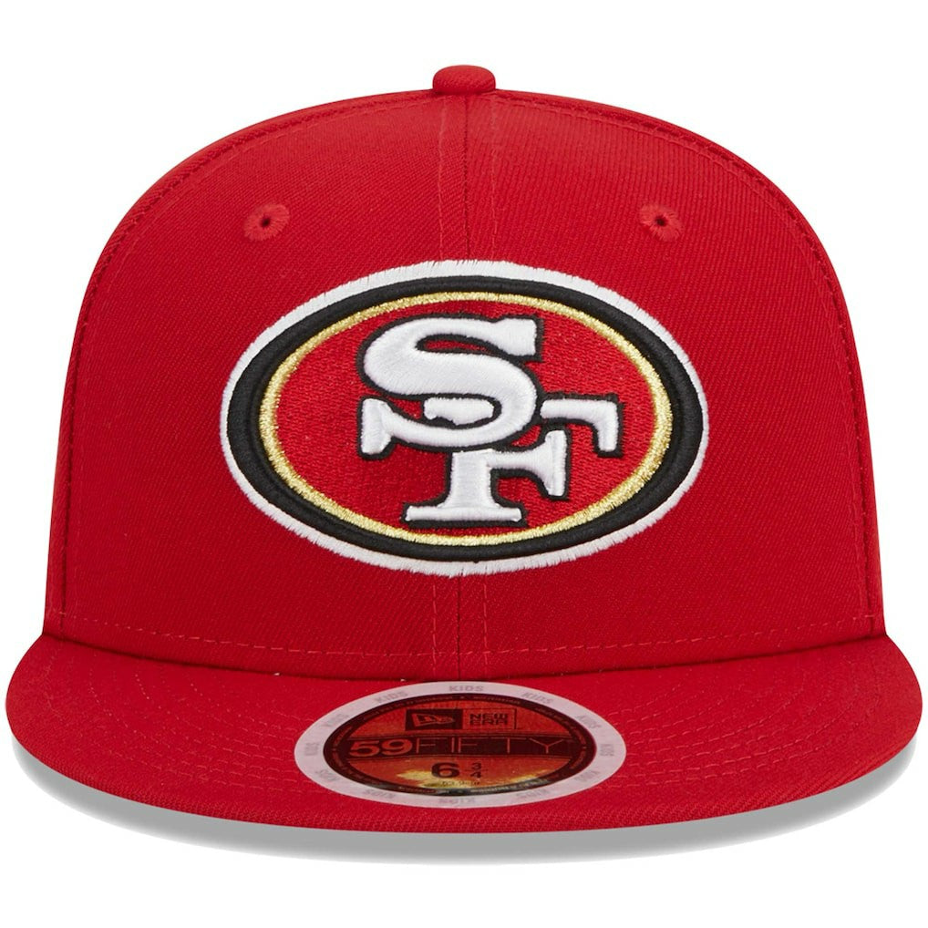 San Francisco 49ers New Era Youth Main 59FIFTY Fitted Hat Scarlet - NFL