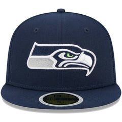 Seattle Seahawks New Era Youth Main 59FIFTY Fitted Hat College Navy - NFL