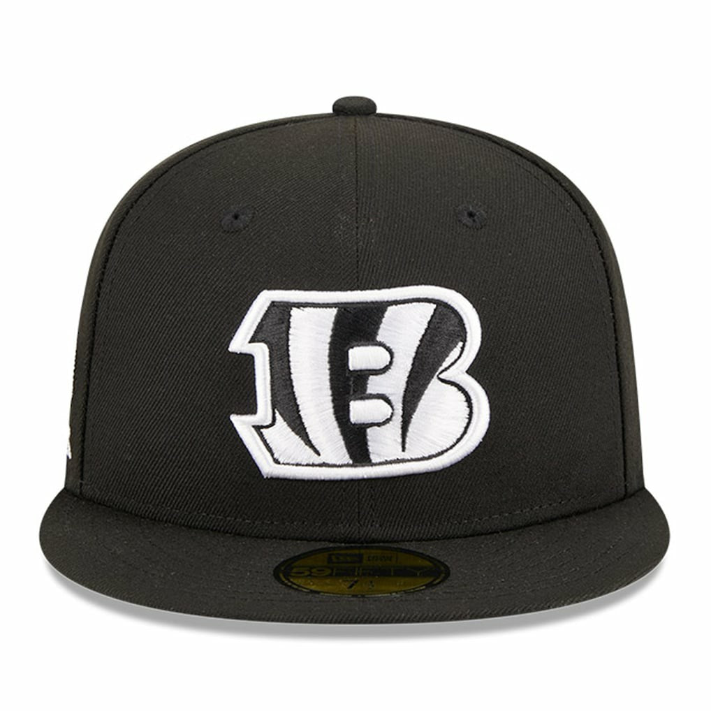 Cincinnati Bengals New Era Main Patch 59FIFTY Fitted Hat Black - NFL