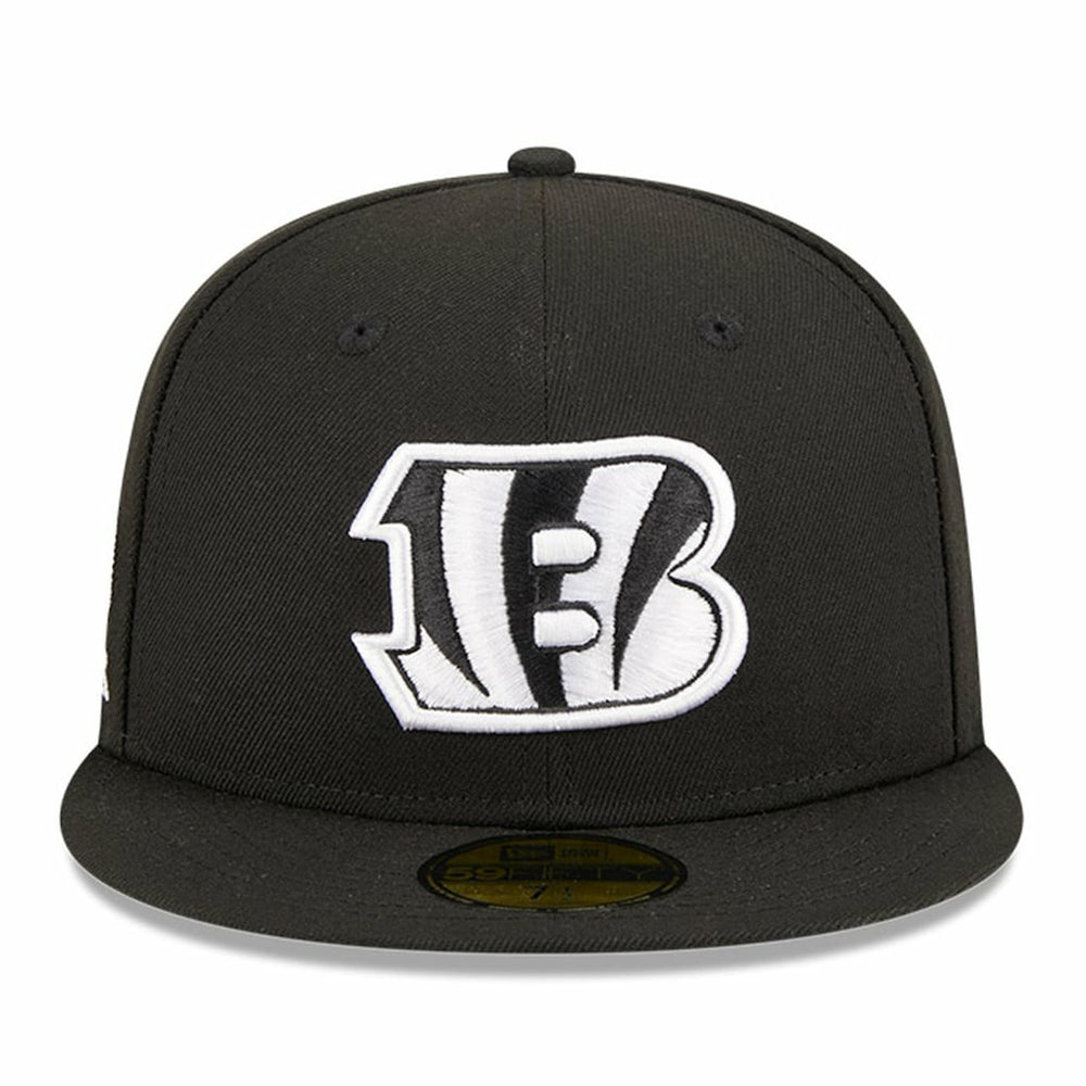 Cincinnati Bengals New Era Main Patch 59FIFTY Fitted Hat Black - NFL