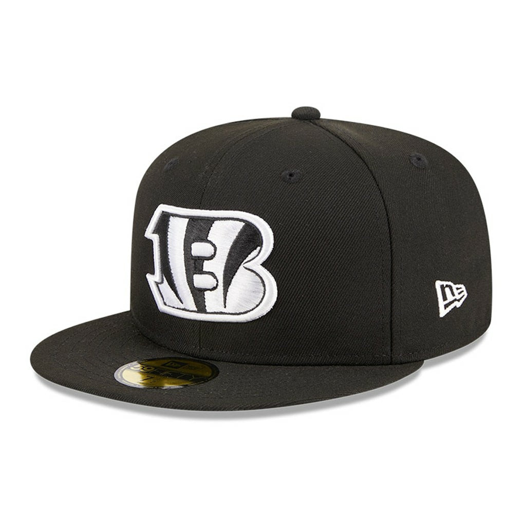 Cincinnati Bengals New Era Main Patch 59FIFTY Fitted Hat Black - NFL
