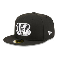 Cincinnati Bengals New Era Main Patch 59FIFTY Fitted Hat Black - NFL