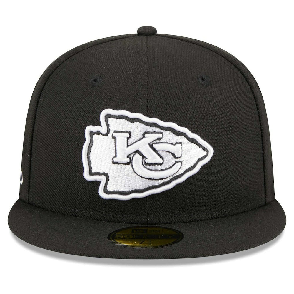 Kansas City Chiefs New Era Main Patch 59FIFTY Fitted Hat Black - NFL