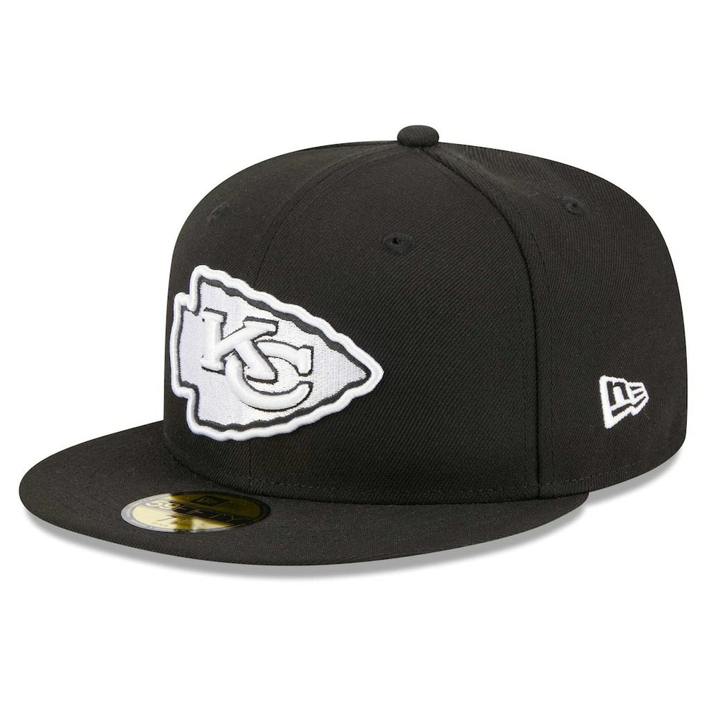 Kansas City Chiefs New Era Main Patch 59FIFTY Fitted Hat Black - NFL
