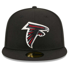 Atlanta Falcons New Era Main Patch 59FIFTY Fitted Hat Black - NFL