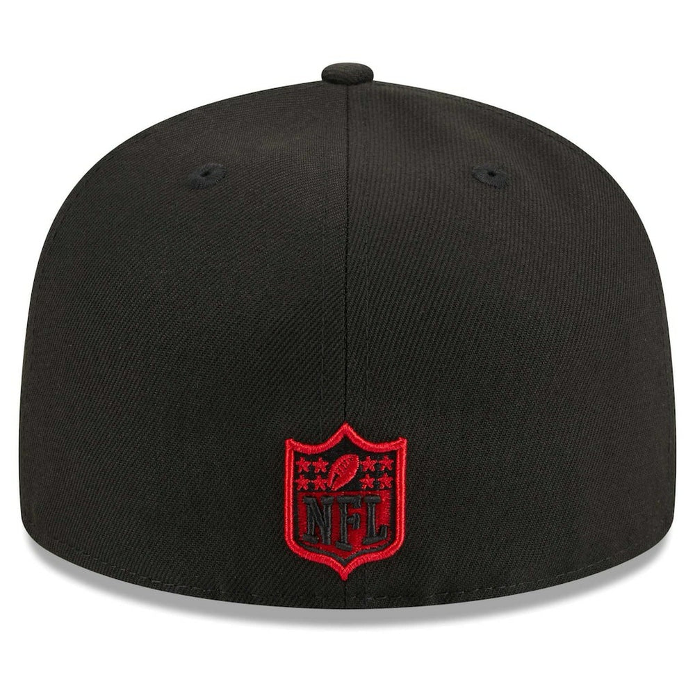Atlanta Falcons New Era Main Patch 59FIFTY Fitted Hat Black - NFL
