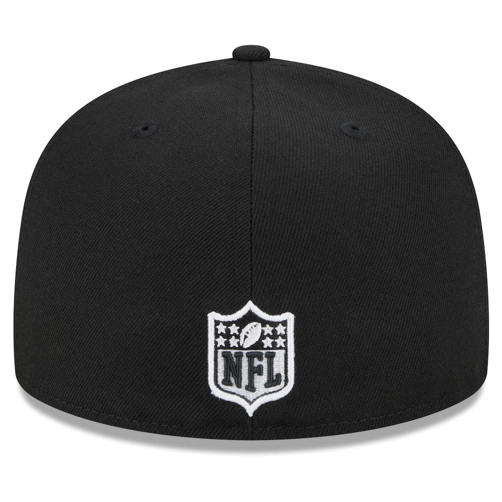 Miami Dolphins New Era Main Patch 59FIFTY Fitted Hat Black - NFL