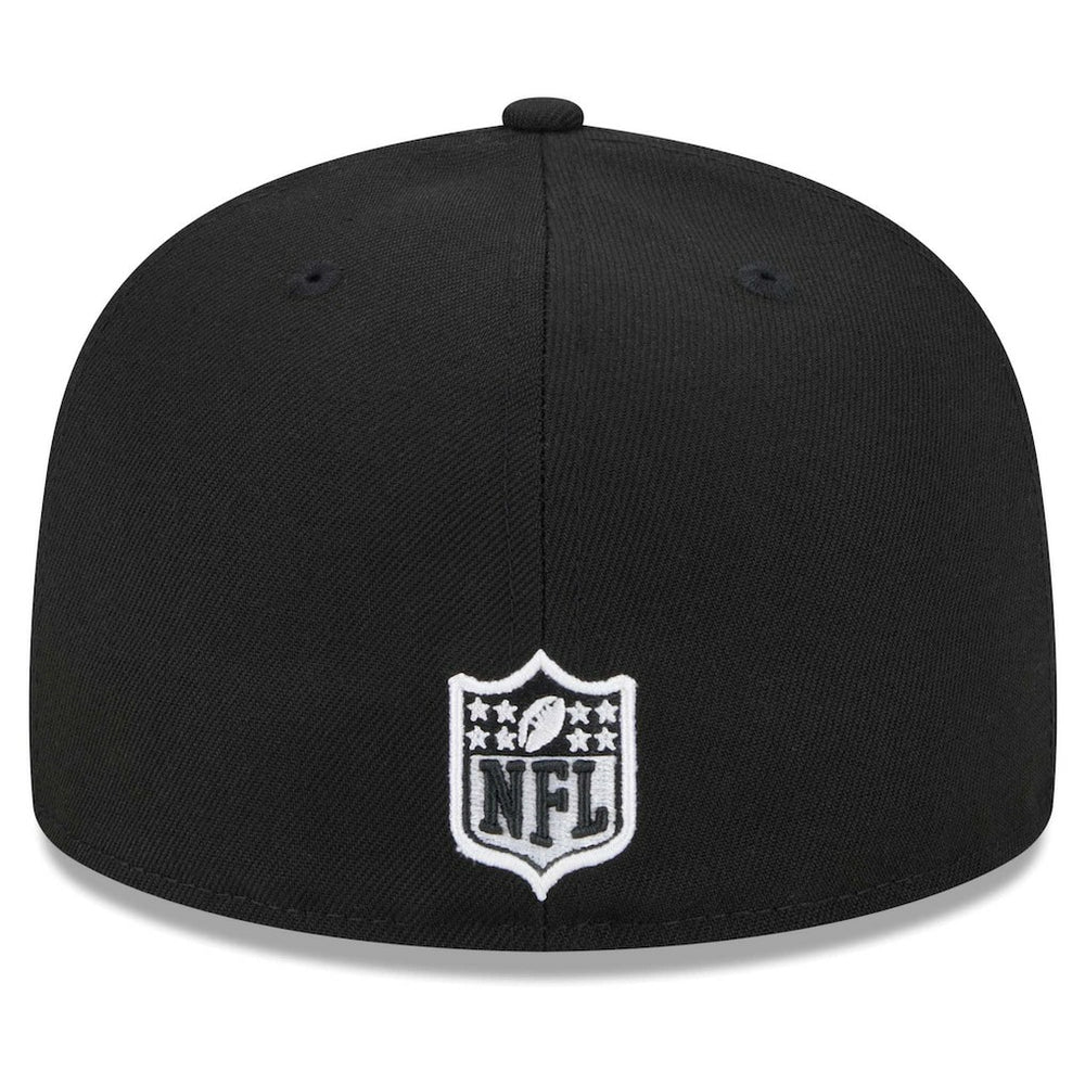 Miami Dolphins New Era Main Patch 59FIFTY Fitted Hat Black - NFL