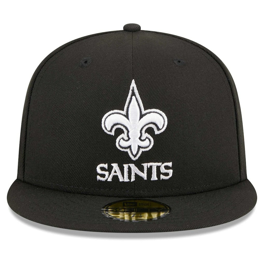 New Orleans Saints New Era Main Patch 59FIFTY Fitted Hat Black - NFL