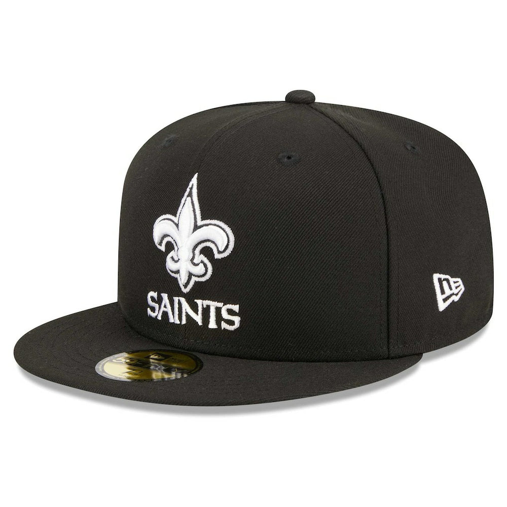 New Orleans Saints New Era Main Patch 59FIFTY Fitted Hat Black - NFL