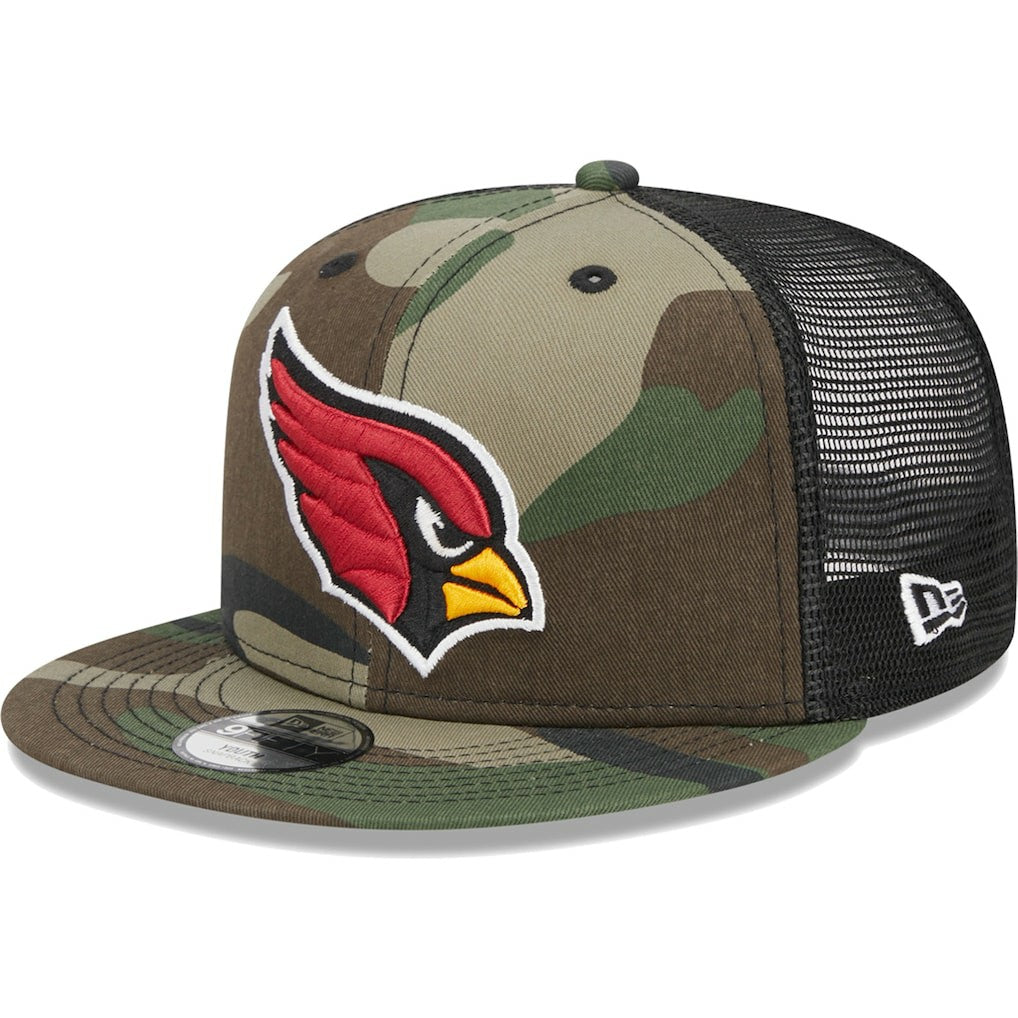 Arizona Cardinals New Era Youth Main Trucker 9FIFTY Snapback Hat Camo - NFL