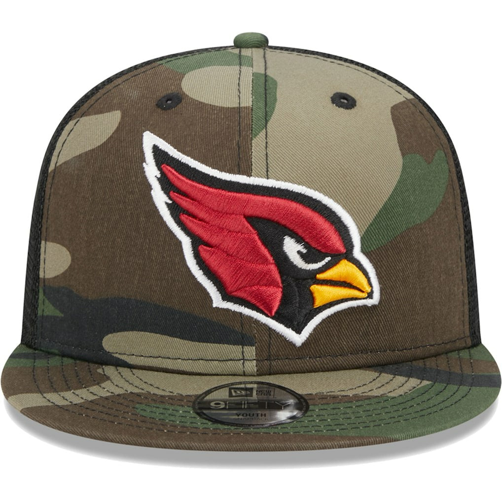 Arizona Cardinals New Era Youth Main Trucker 9FIFTY Snapback Hat Camo - NFL