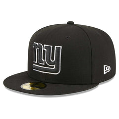 New York Giants New Era Main Patch 59FIFTY Fitted Hat Black - NFL
