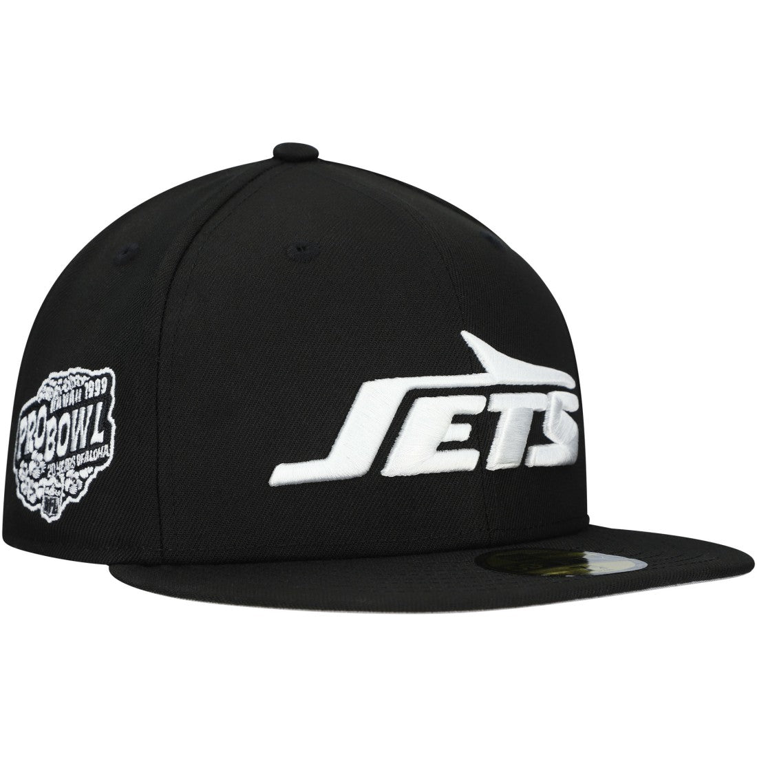 New York Jets New Era Main Patch 59FIFTY Fitted Hat Black - NFL