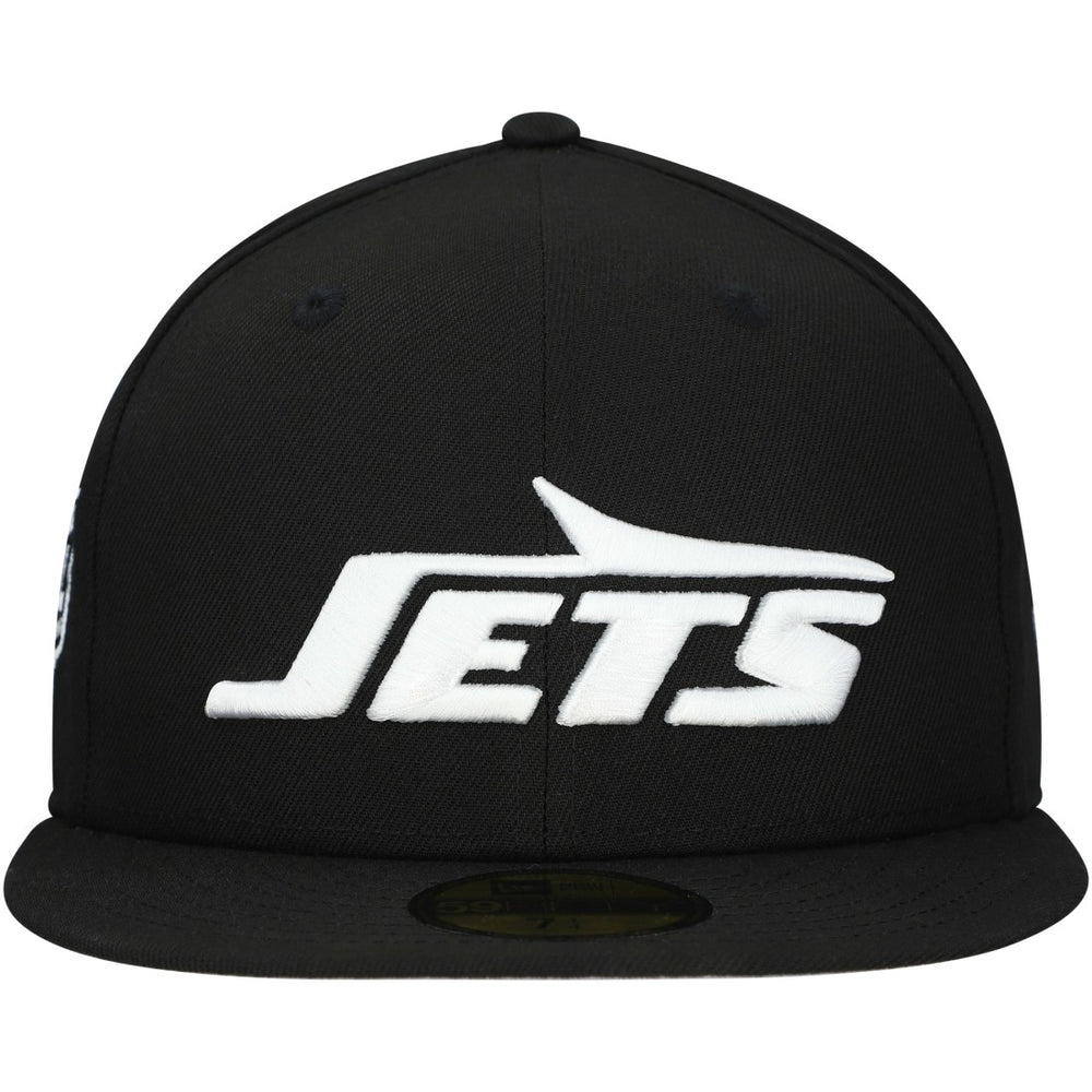 New York Jets New Era Main Patch 59FIFTY Fitted Hat Black - NFL