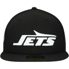 New York Jets New Era Main Patch 59FIFTY Fitted Hat Black - NFL