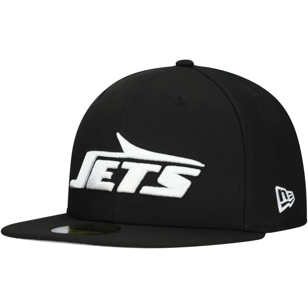 New York Jets New Era Main Patch 59FIFTY Fitted Hat Black - NFL