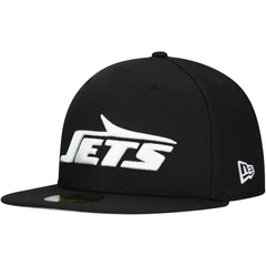 New York Jets New Era Main Patch 59FIFTY Fitted Hat Black - NFL