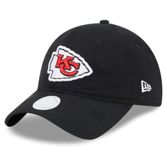 Kansas City Chiefs New Era Women's Main Core Classic 2.0 9TWENTY Adjustable Hat Black - NFL