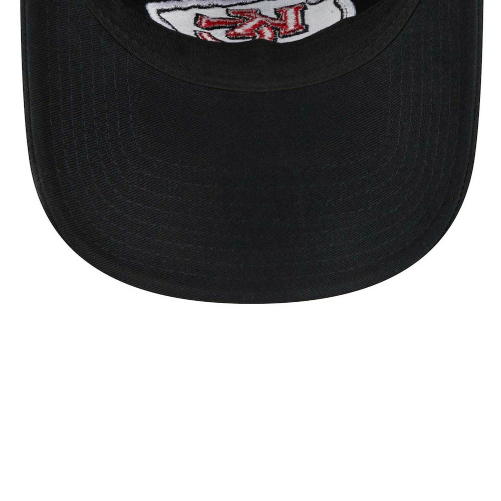 Kansas City Chiefs New Era Women's Main Core Classic 2.0 9TWENTY Adjustable Hat Black - NFL