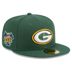 Green Bay Packers New Era Main Patch 59FIFTY Fitted Hat Green - NFL
