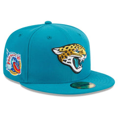 Jacksonville Jaguars New Era Main Patch 59FIFTY Fitted Hat Teal - NFL