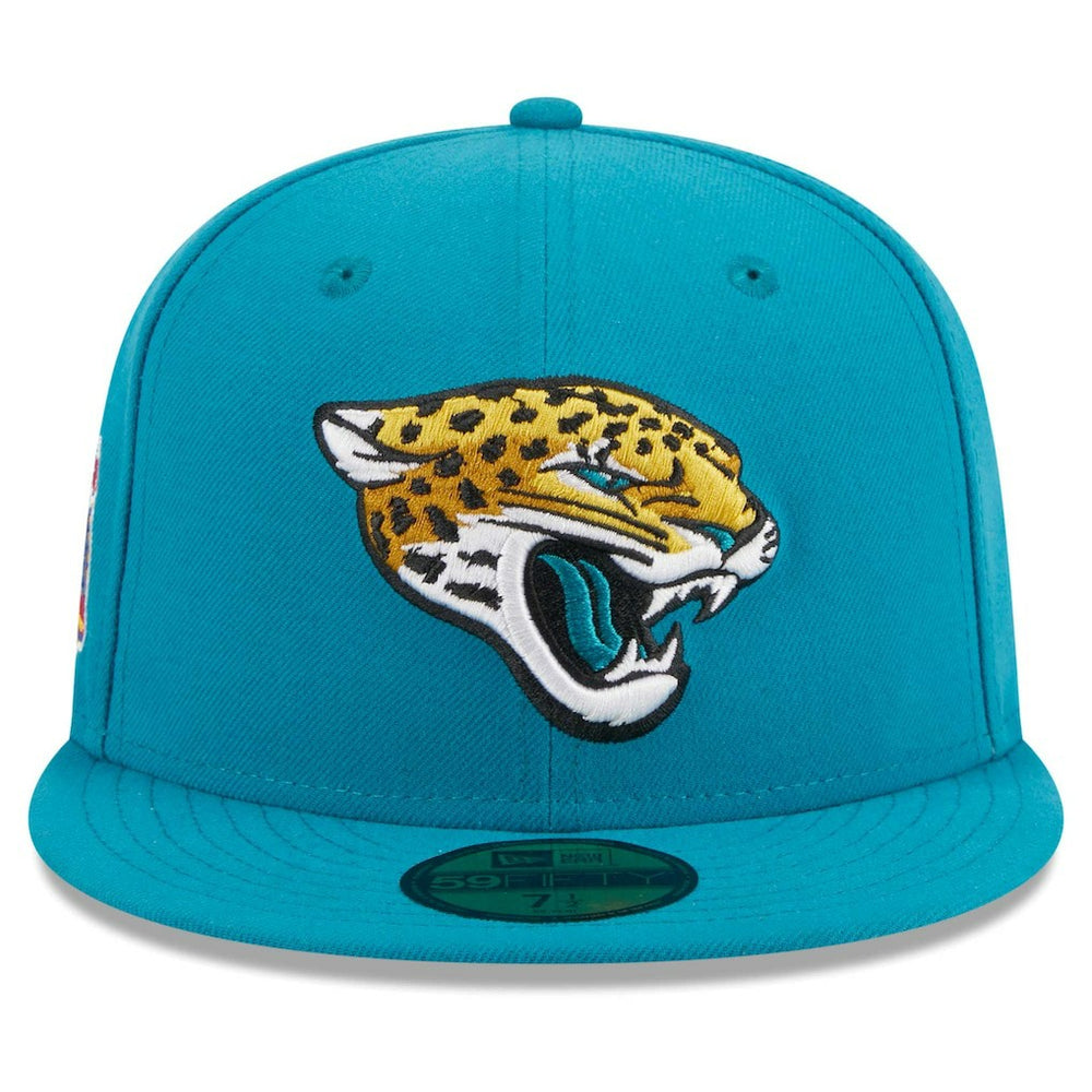 Jacksonville Jaguars New Era Main Patch 59FIFTY Fitted Hat Teal - NFL