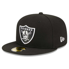 Las Vegas Raiders New Era Main Patch 59FIFTY Fitted Hat Black - NFL