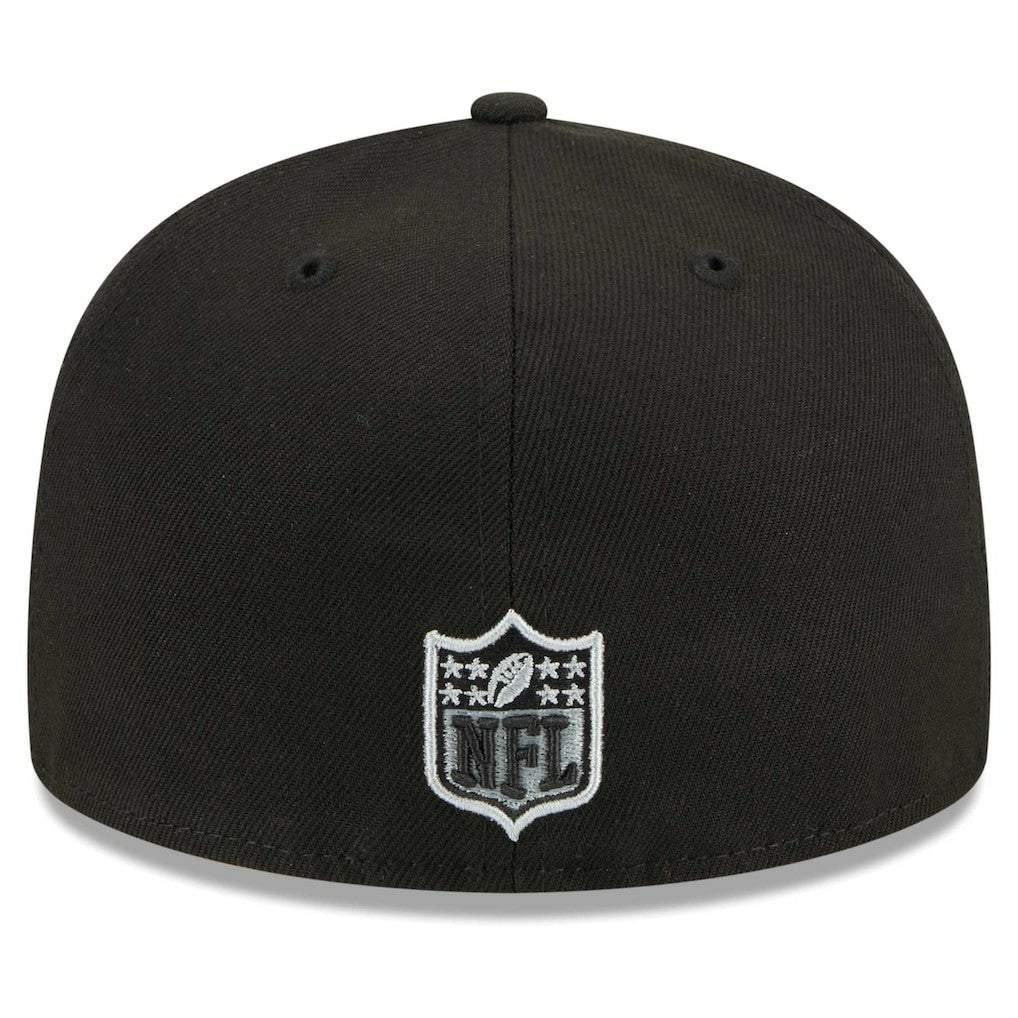 Las Vegas Raiders New Era Main Patch 59FIFTY Fitted Hat Black - NFL