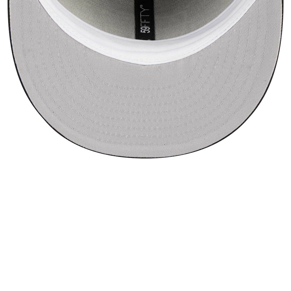 Las Vegas Raiders New Era Main Patch 59FIFTY Fitted Hat Black - NFL