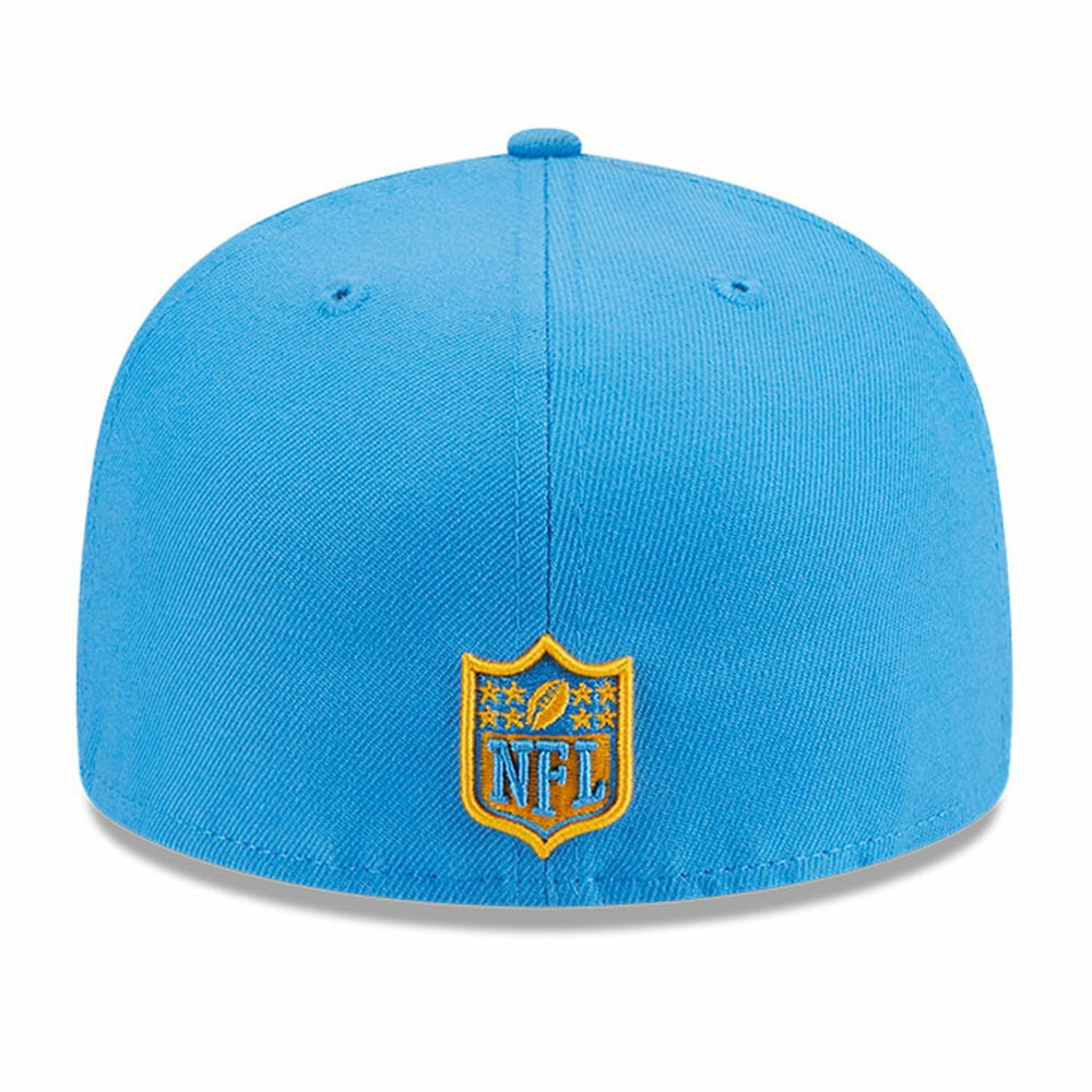Los Angeles Chargers New Era Main Patch 59FIFTY Fitted Hat Powder Blue - NFL