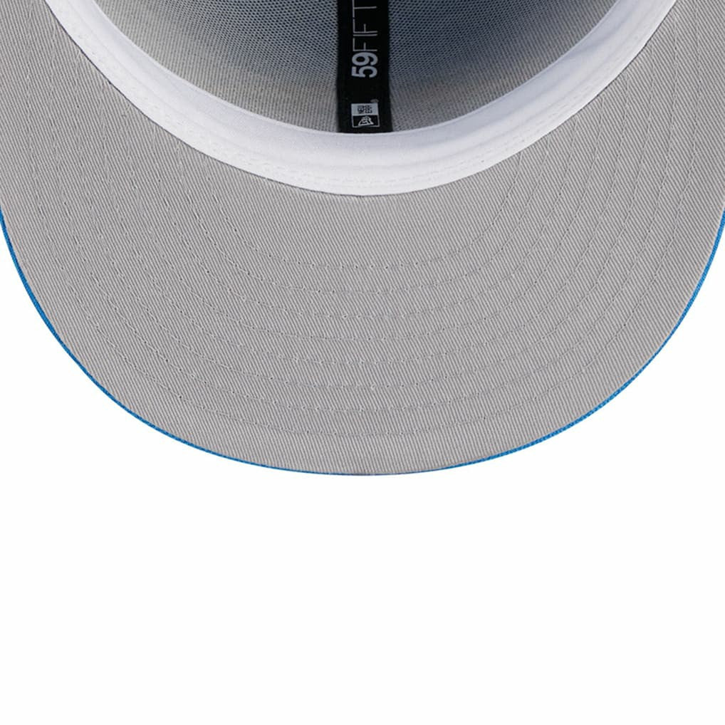 Los Angeles Chargers New Era Main Patch 59FIFTY Fitted Hat Powder Blue - NFL
