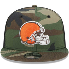 Cleveland Browns New Era Youth Main Trucker 9FIFTY Snapback Hat Camo - NFL