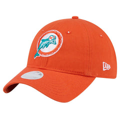 Miami Dolphins New Era Women's Throwback Main Core Classic 2.0 9TWENTY Adjustable Hat Orange - NFL