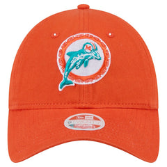 Miami Dolphins New Era Women's Throwback Main Core Classic 2.0 9TWENTY Adjustable Hat Orange - NFL