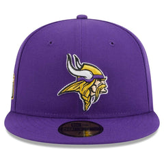 Minnesota Vikings New Era Main Patch 59FIFTY Fitted Hat Purple - NFL