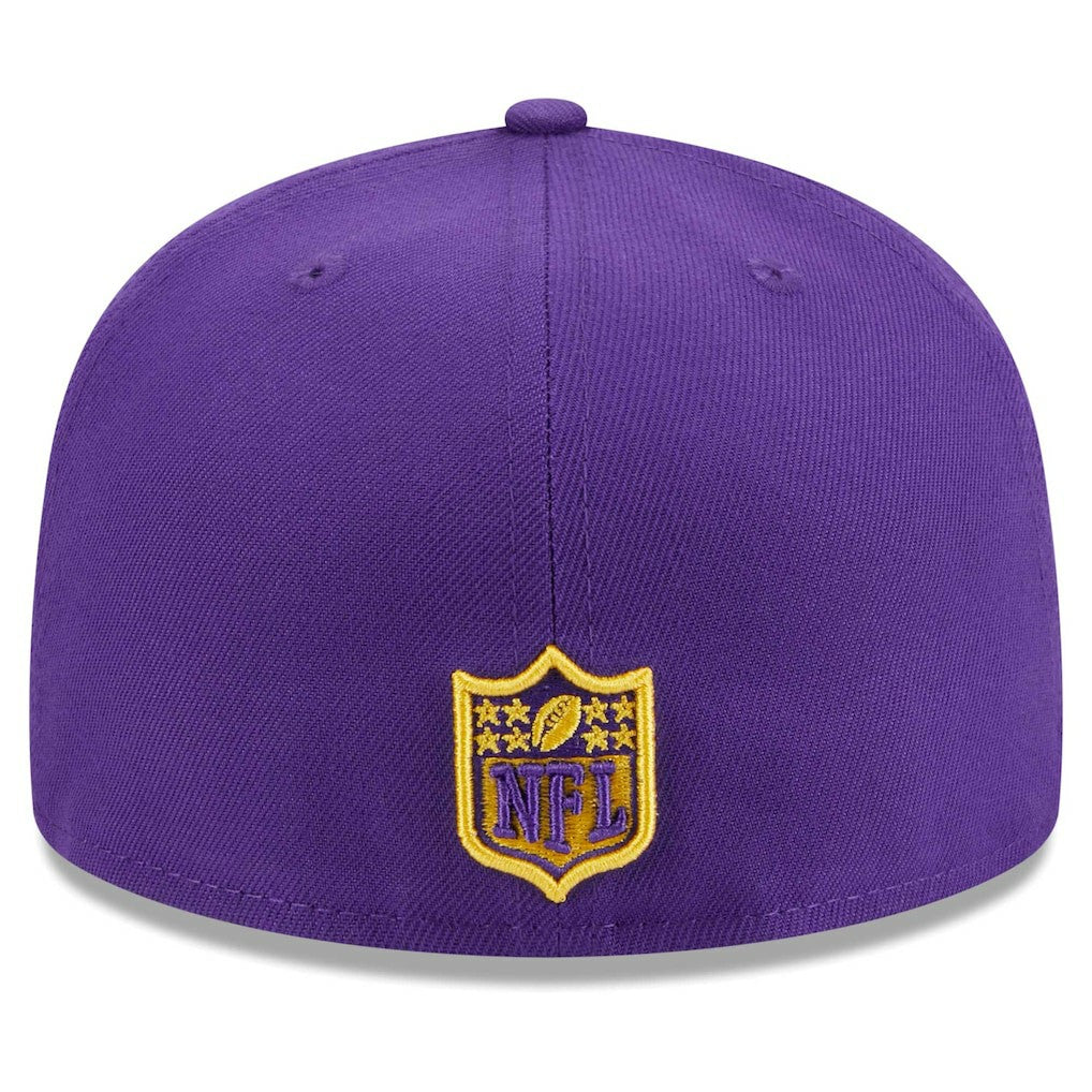 Minnesota Vikings New Era Main Patch 59FIFTY Fitted Hat Purple - NFL