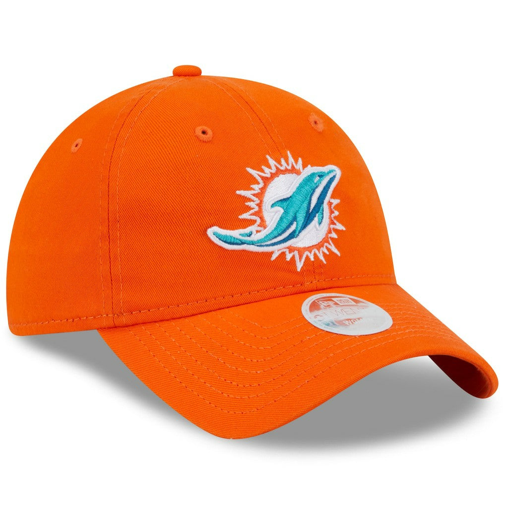 Miami Dolphins New Era Women's Main Core Classic 2.0 9TWENTY Adjustable Hat Orange - NFL