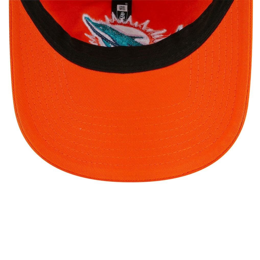 Miami Dolphins New Era Women's Main Core Classic 2.0 9TWENTY Adjustable Hat Orange - NFL