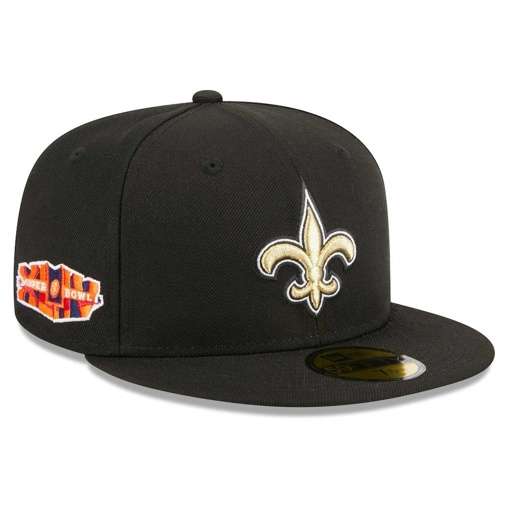 New Orleans Saints New Era Main Patch 59FIFTY Fitted Hat Black - NFL