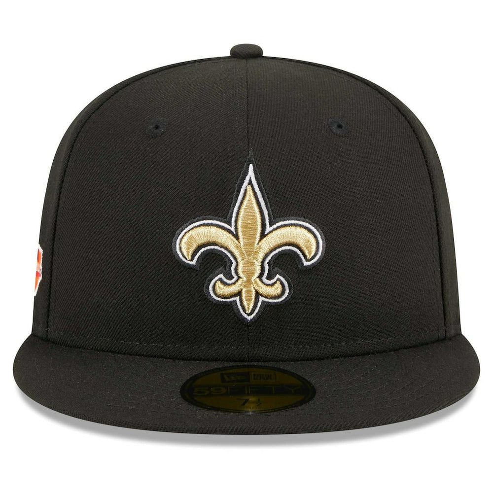 New Orleans Saints New Era Main Patch 59FIFTY Fitted Hat Black - NFL