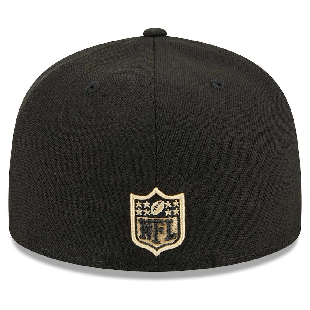 New Orleans Saints New Era Main Patch 59FIFTY Fitted Hat Black - NFL