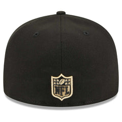 New Orleans Saints New Era Main Patch 59FIFTY Fitted Hat Black - NFL