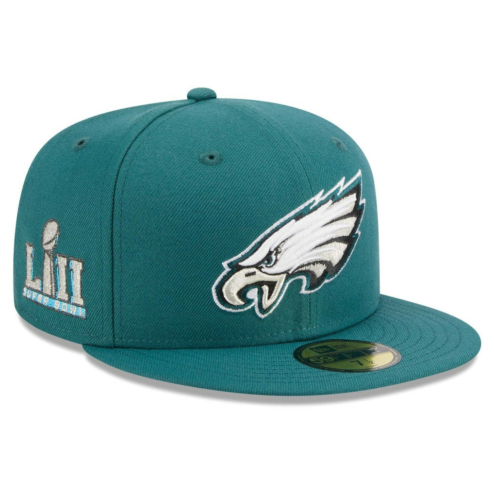 Philadelphia Eagles New Era Main Patch 59FIFTY Fitted Hat Midnight Green - NFL