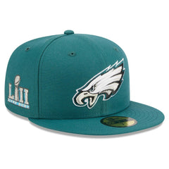 Philadelphia Eagles New Era Main Patch 59FIFTY Fitted Hat Midnight Green - NFL