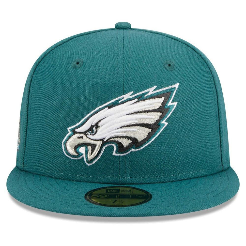 Philadelphia Eagles New Era Main Patch 59FIFTY Fitted Hat Midnight Green - NFL
