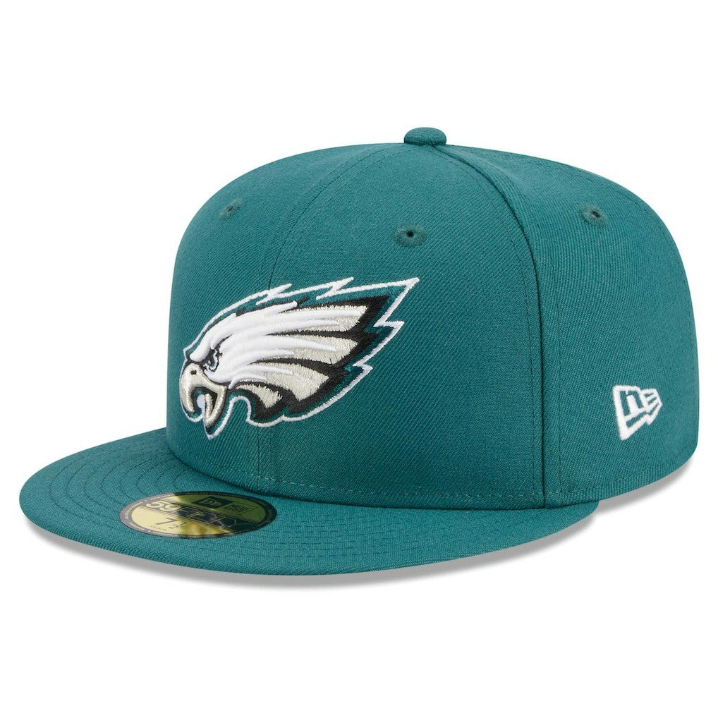 Philadelphia Eagles New Era Main Patch 59FIFTY Fitted Hat Midnight Green - NFL