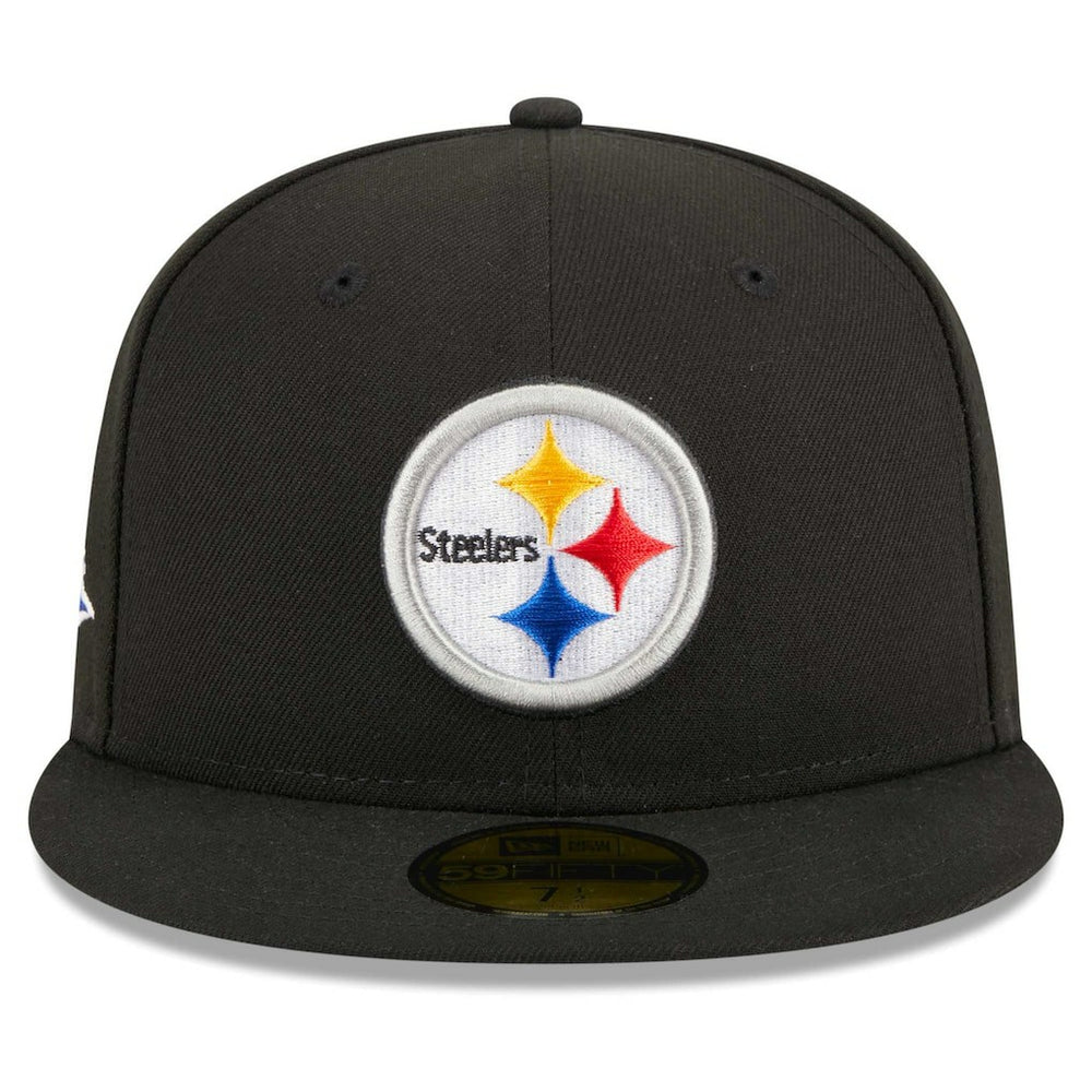Pittsburgh Steelers New Era Main Patch 59FIFTY Fitted Hat Black - NFL