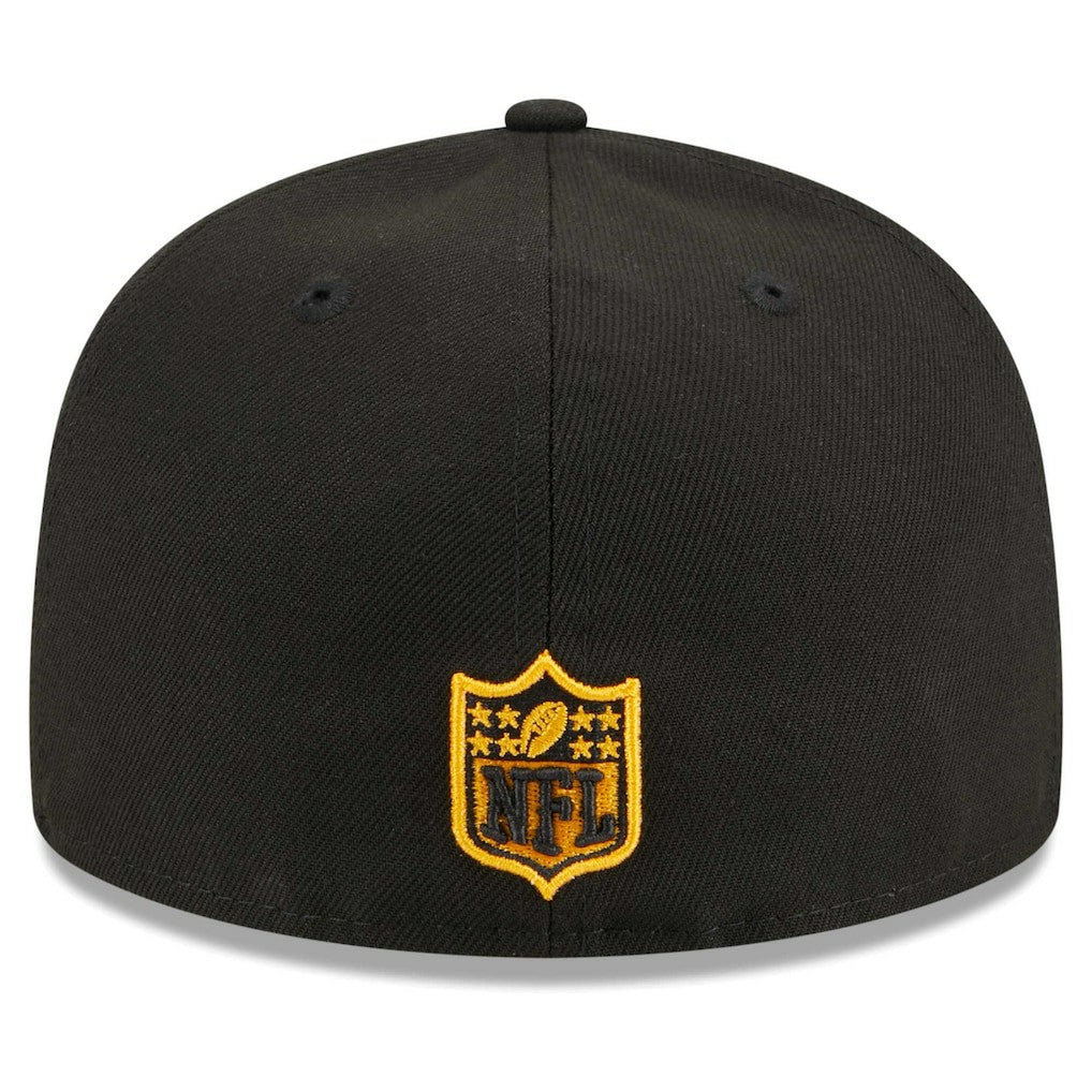 Pittsburgh Steelers New Era Main Patch 59FIFTY Fitted Hat Black - NFL